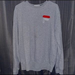 Gray Fila Sweater/Long Sleeve